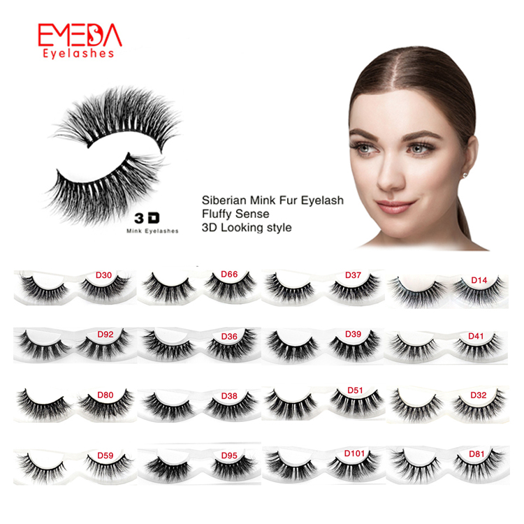 Real Mink Furs 3D Mink Eyelashes JE11